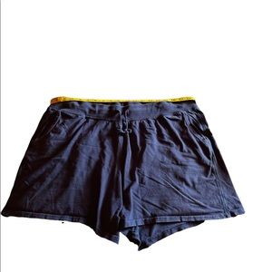EUC Hanes Navy Blue Cotton Active Drawstring Shorts with Pockets, Sz XXL